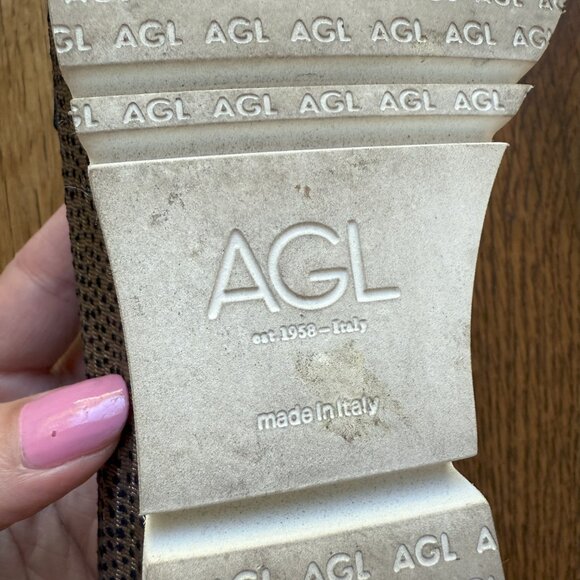 AGL ITALY Micro Pointed Toe Loafers; Polka Dot Print; Size 37 - Picture 6 of 9